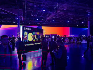 AWS re:Invent registration desk