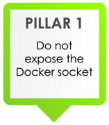 Pillar 1: Do not expose the Docker socket