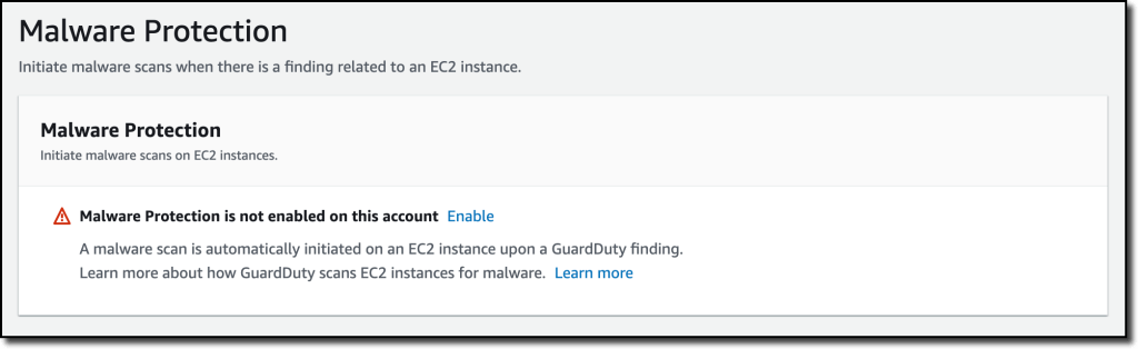 Malware Protection for AWS GuardDuty